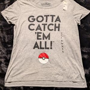 Gray Pokémon Graphic T-Shirt